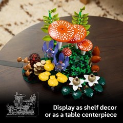 LEGO Botanicals Woodland Mushrooms – Building Set for Adults, Ages Multicolor