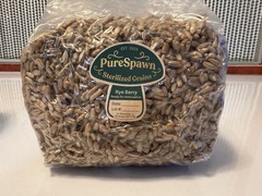 Sterilized RYE BERRY Grain Bag for Dung-Loving Mushroom Cultivation