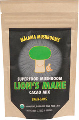 Malama Organic Mushroom Hot Cacao Mix, Lion’S Mane Mushroom Powder with Fair Tra