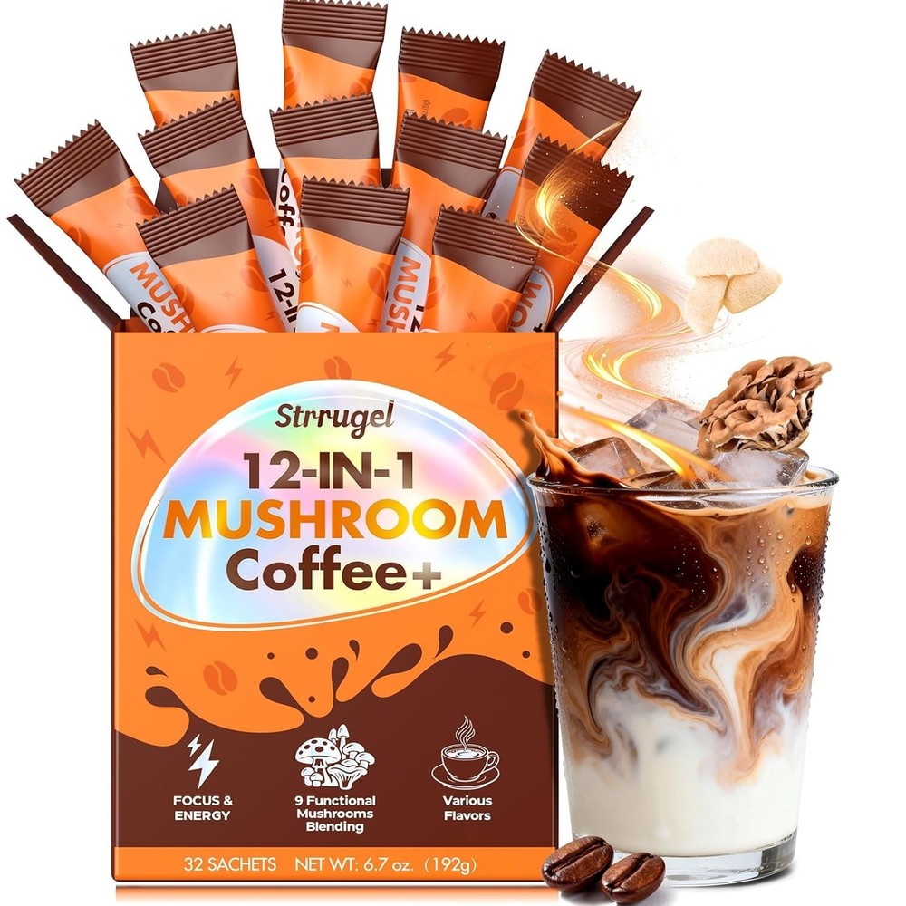 Organic Mushroom Coffee with Lion’s Mane & Reishi – 9 Functional Mushrooms + Ash