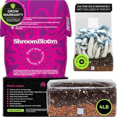 Mushroom Grow Kit – All-in-One 4LB Grow Bag with Self-Healing Port – Fast-Col…