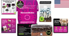 Mushroom Grow Kit – All-in-One 4LB Grow Bag with Self-Healing Port – Fast-Col…