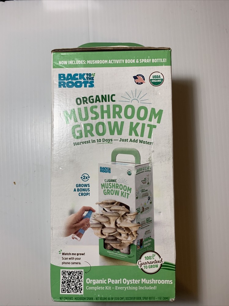 Back To The Roots Organic Mushroom Grow Kit Discovery Edition Learning Shrooms