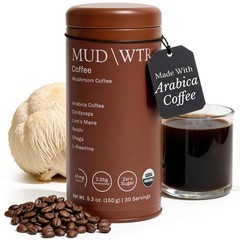 MUDWTR Real Arabica Mushroom Coffee With Adaptogens | Superfood Blend for Foc…