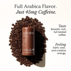 MUDWTR Real Arabica Mushroom Coffee With Adaptogens | Superfood Blend for Foc…