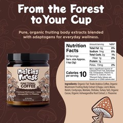 Melting Forest Mushroom Coffee, with 7 Functional 2.5 Ounce (Pack of 1)