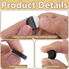 60pcs Self Healing Injection Ports, Adhesive Silicone Mushroom Bag Lid Plugs
