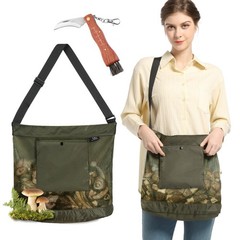 Mushroom Foraging Kit with Mesh Bag, Knife & Adjustable Strap – Ideal Gift for F