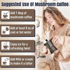 Mushroom Coffee, 11 Superfood Mushrooms includes Lion’s Mane, Reishi, Chaga &…