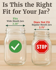Elementi Sprouts Growing Kit for Wide Mouth Mason Jars, Set of 2 Sprouting Lids
