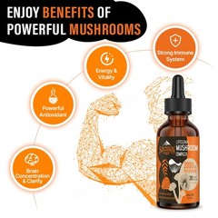 Liposomal Mushroom Complex Drops 2000 MG – 20 Organic 2 Fl Oz (Pack of 3)