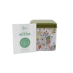 Seeds Herbal Tea Garden Grow Kit – 3 Square Tin Planters with Lavender,