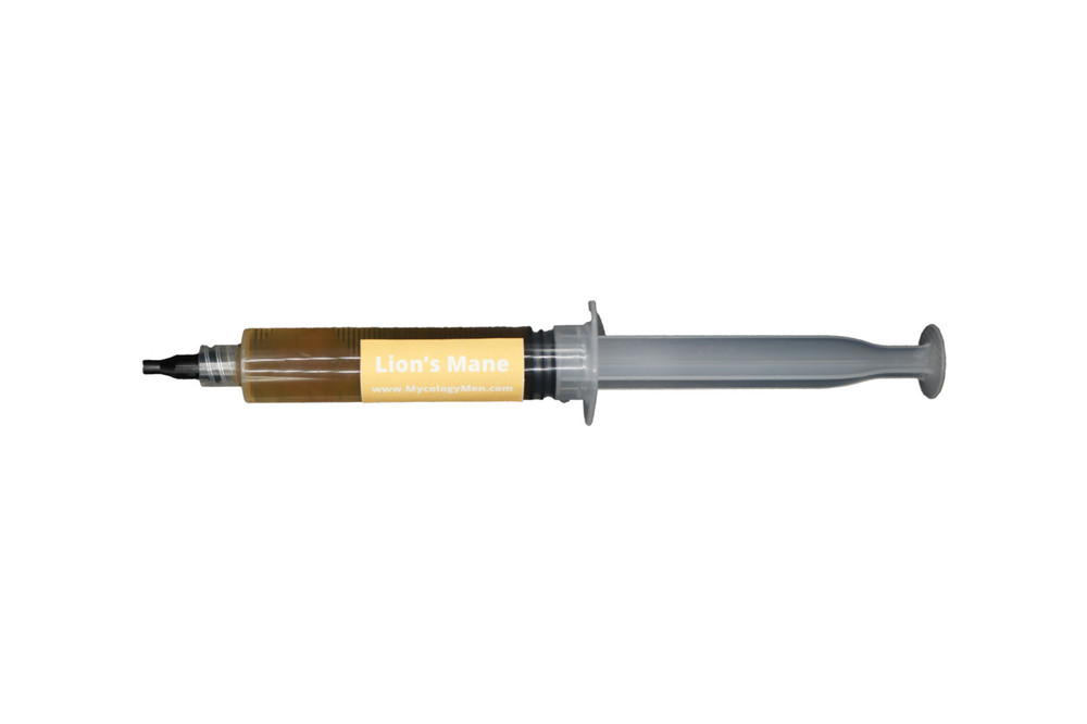 Premium Mushroom Liquid Culture Syringe | Lion’s Mane (Hericium erinaceus)