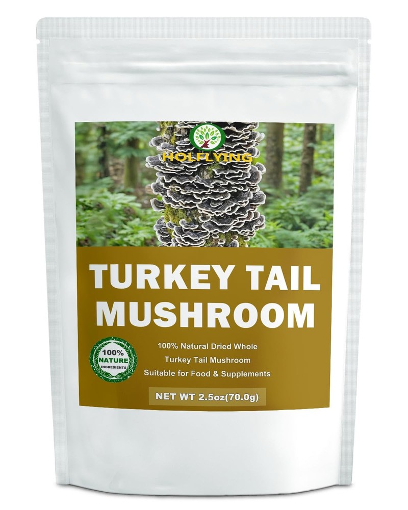 Dried Whole Turkey Tail Mushrooms – 2.5 oz, Natural Umami Flavor for Cooking