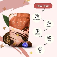 Mushroom Chicory with 6 Organic Adaptogenic Mushrooms, Keto Decaf Coffee with…