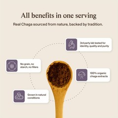 Real Mushrooms Chaga Mushroom Capsules – Organic 300 Count (Pack of 1)