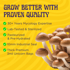8 LB Monotub Refill Kit | Incl: 3 LB Sterilized Milo Grain Spawn & 5 LB CVG Sub