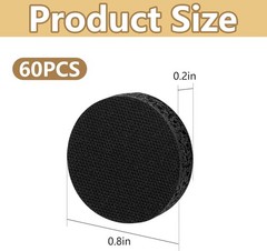 60pcs Self Healing Injection Ports, Adhesive Silicone Mushroom Bag Lid Plugs