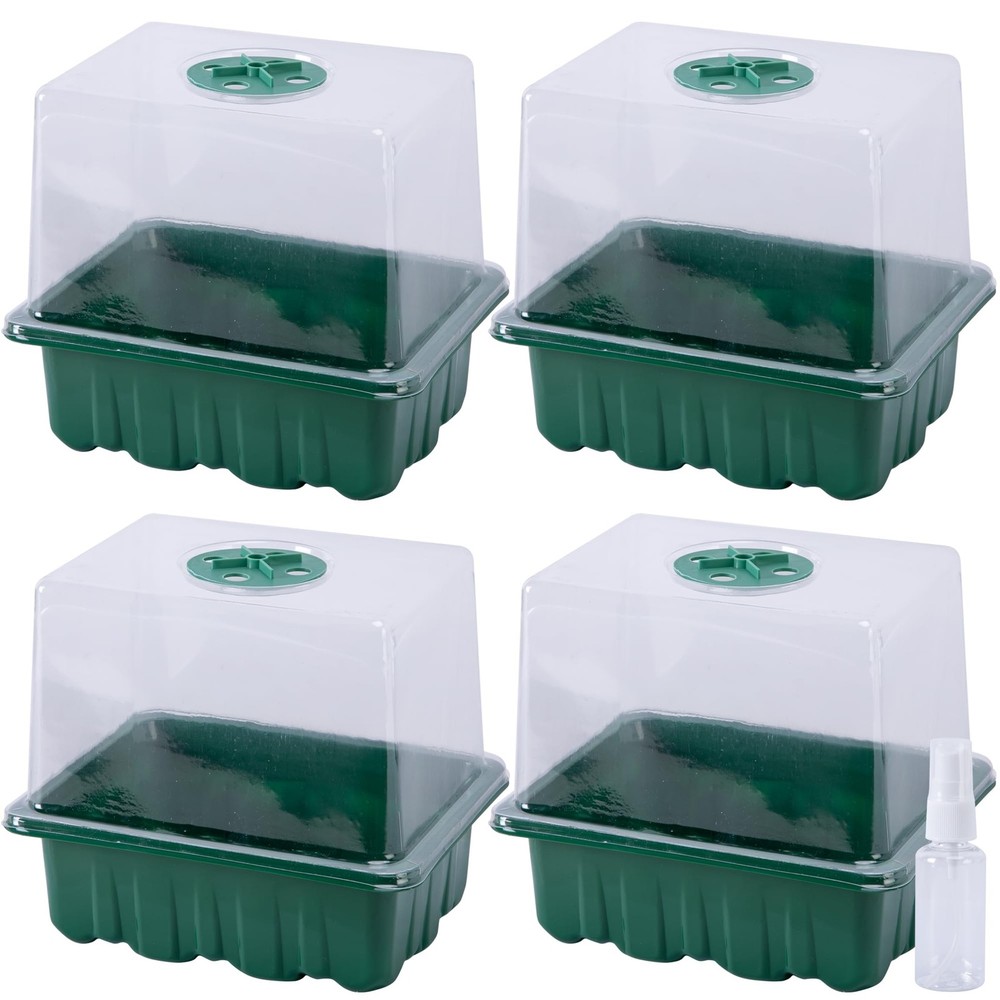 DECOHS 4 Pack Monotub Mushroom Grow Kit, 6.5″ x 5″ x Small Mini, 4 Pcs