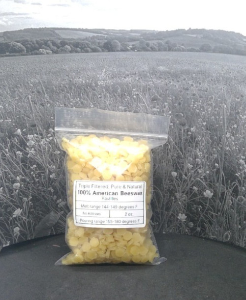Bees Wax 6oz for mushroom plugs or candles (3) 2oz bags triple filtered beeswax