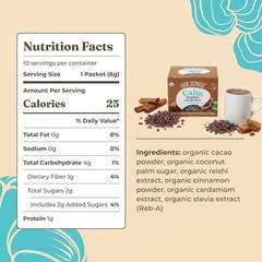 Organic Reishi Hot Cacao Mix – Supports Relaxation | 10 Count Powder