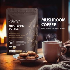 Mushroom Coffee, Instant Coffee with Cordyceps, Reishi, King black