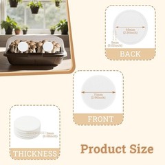 60 PCS 2.5″ Monotub Filter Discs for Mushroom Growing – Adhesive Filtration Pads