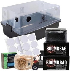 + Max Yield Bins ‘Boomr Bag’ Monotub Kit | Complete Dung-Loving Mushroom Grow Ki