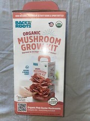 Back to the Roots Organic Pink Mushroom Grow Kit, Harvest Gourmet Mushrooms