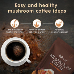 Mushroom Coffee, 6 Adaptogenic Mushrooms with Lion’s Mane, Cordyceps, Turkey Tai