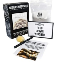 Organic Blue Oyster Mushroom Outdoor Log Growing Kit