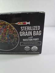 🍄‍🟫North Spore 3lb ORGANIC Sterilized Grain Bag with Injection Port, NEW 🍄‍🟫