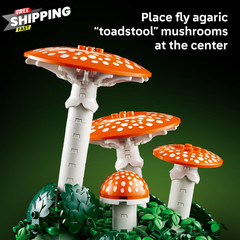 LEGO Botanicals Woodland Mushrooms – Building Set for Adults, Ages Multicolor