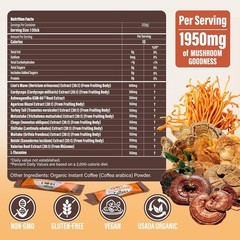 Organic Mushroom Coffee with Lion’s Mane & Reishi – 9 Functional Mushrooms + Ash