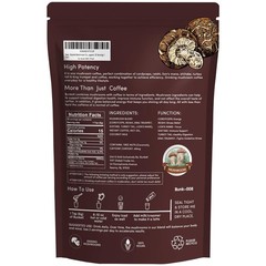 Bunkell Mushroom Coffee, Instant Coffee Blend with 6 6.35 Ounce (Pack of 1)