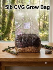 5 Pack 5lb Magic Mushroom CVG Grow Bag w/Grain – Dung Loving Shrooms 25LB TOTAL