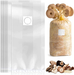 50 Pack, Mushroom Grow Bags, Heavy Duty 6 Mil Polypropylene Mushroom Substrate B