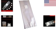 Large Autoclave Mushroom Grow Bags with 0.2 Micron Filter Patch – Pack of 100