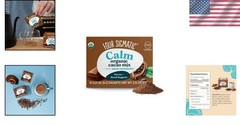 Organic Reishi Mushroom Hot Cacao Mix for Stress Relief – 10 Convenient Packets